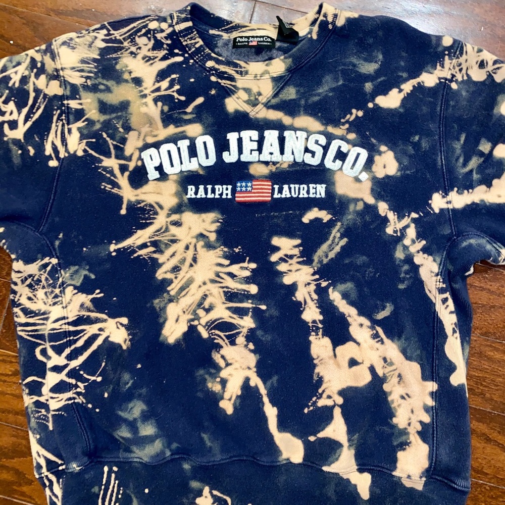 VINTAGE Polo by Ralph Lauren bleached crew neck